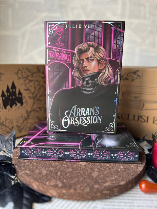 Book titled 'Arran's Obsession' by Jolie Vines book 1 of the body count series